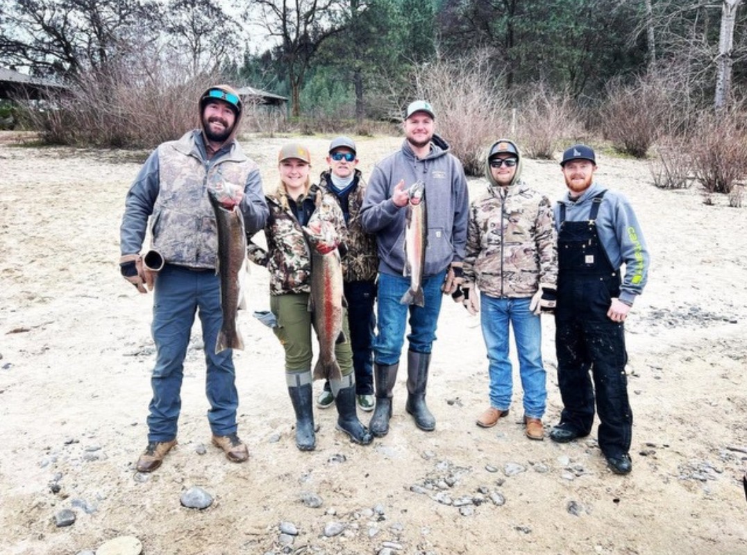 Team members at a recent fishing trip
