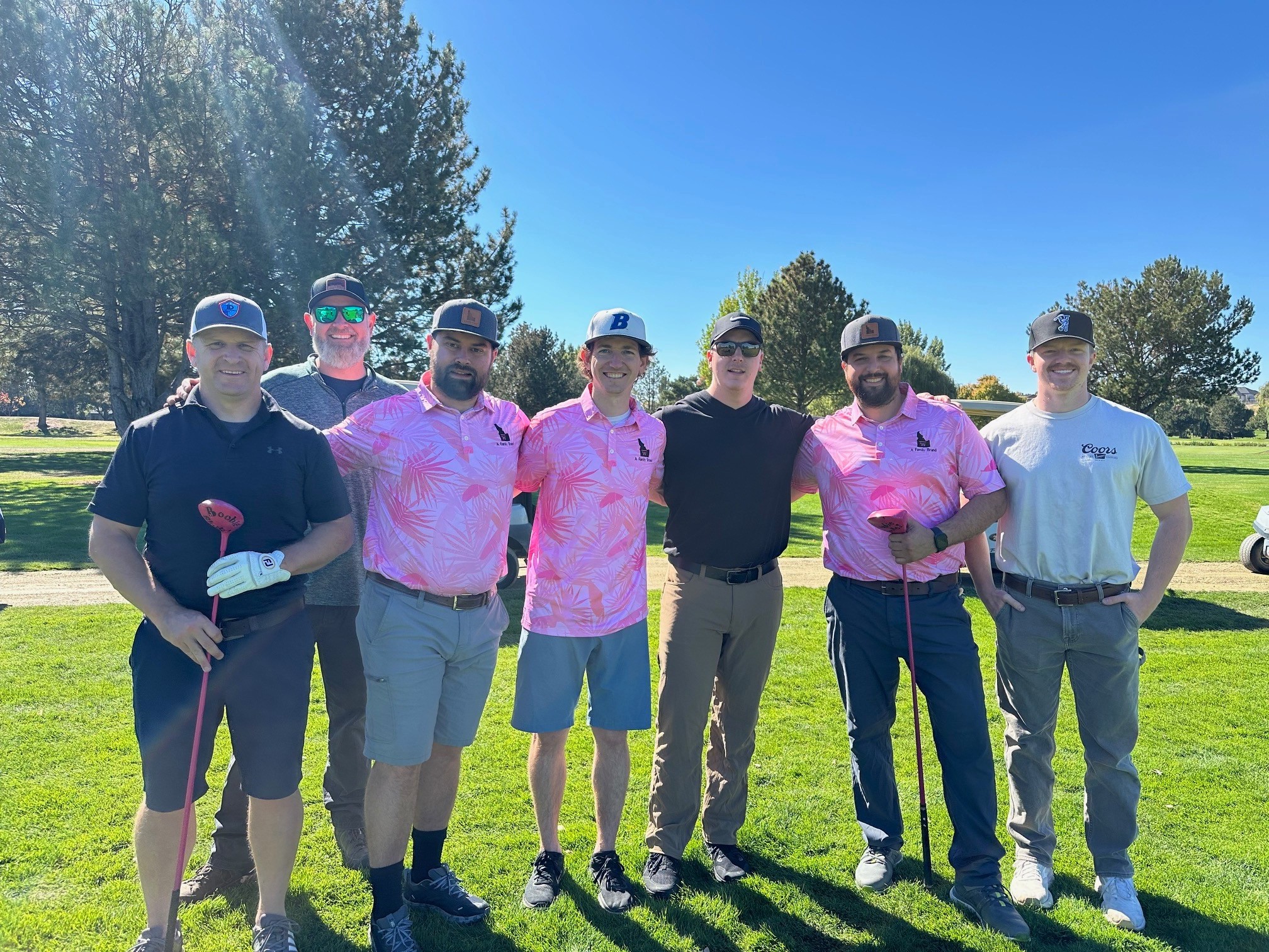 Team members at Bustin out of Boise Charity Event